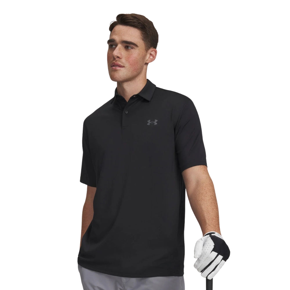 Under Armour Matchplay V2 Mens Golf Polo - Black