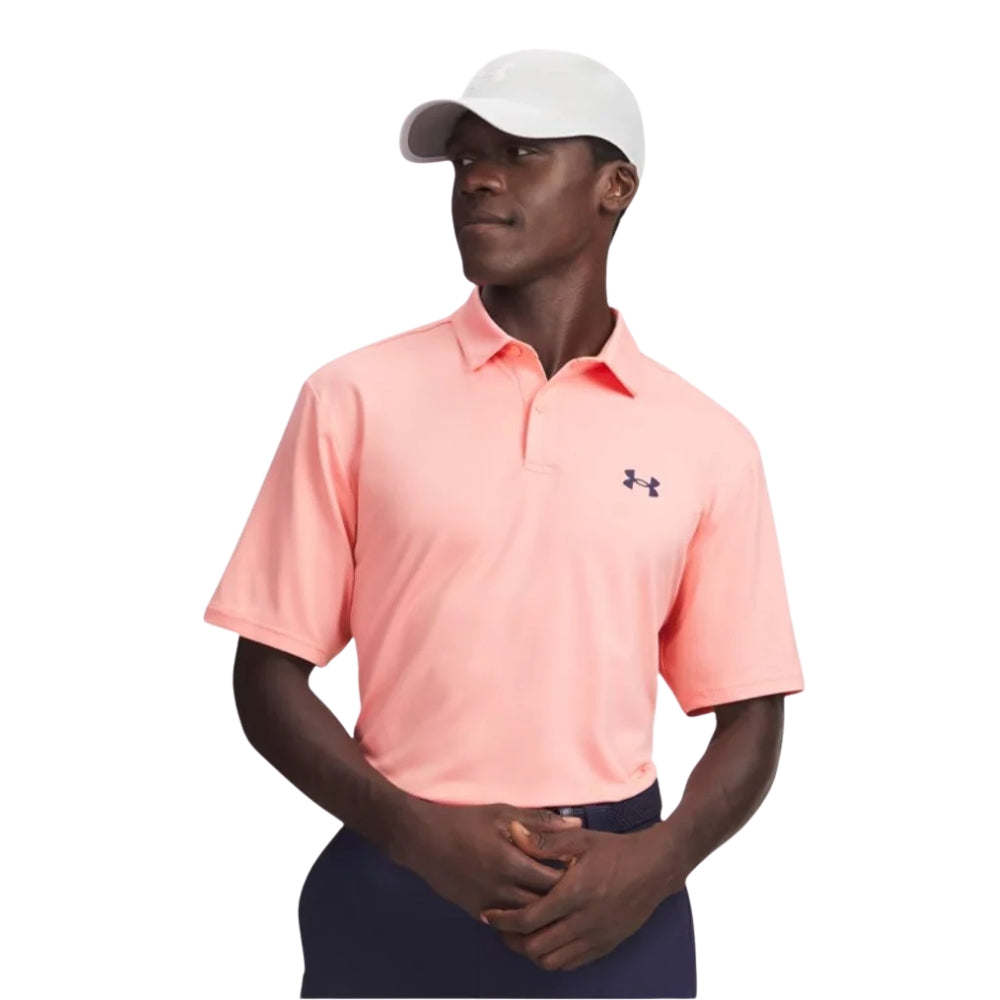 Under Armour Matchplay V2 Mens Polo - Salmon