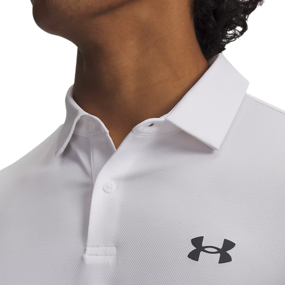 Under Armour Matchplay V2 Mens Golf Polo - White