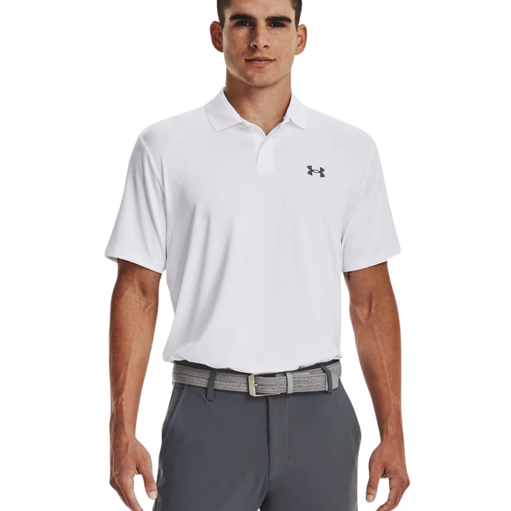 Under Armour Matchplay Mens Golf Polo - White