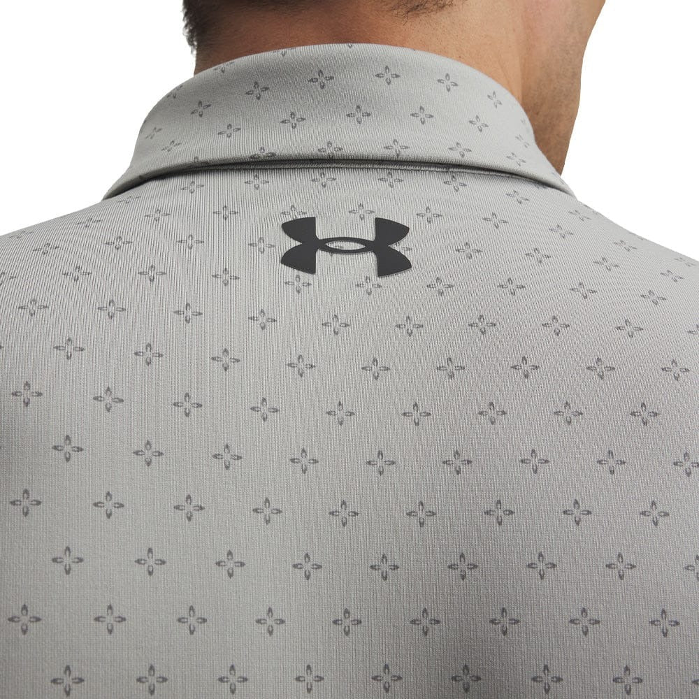 Under Armour Mens Playoff 3.0 Print Polo -Clay Green/Titanium