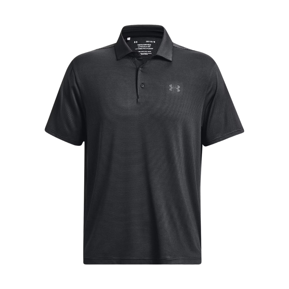 Under Armour Mens Playoff 3.0 Stripe Polo - Black