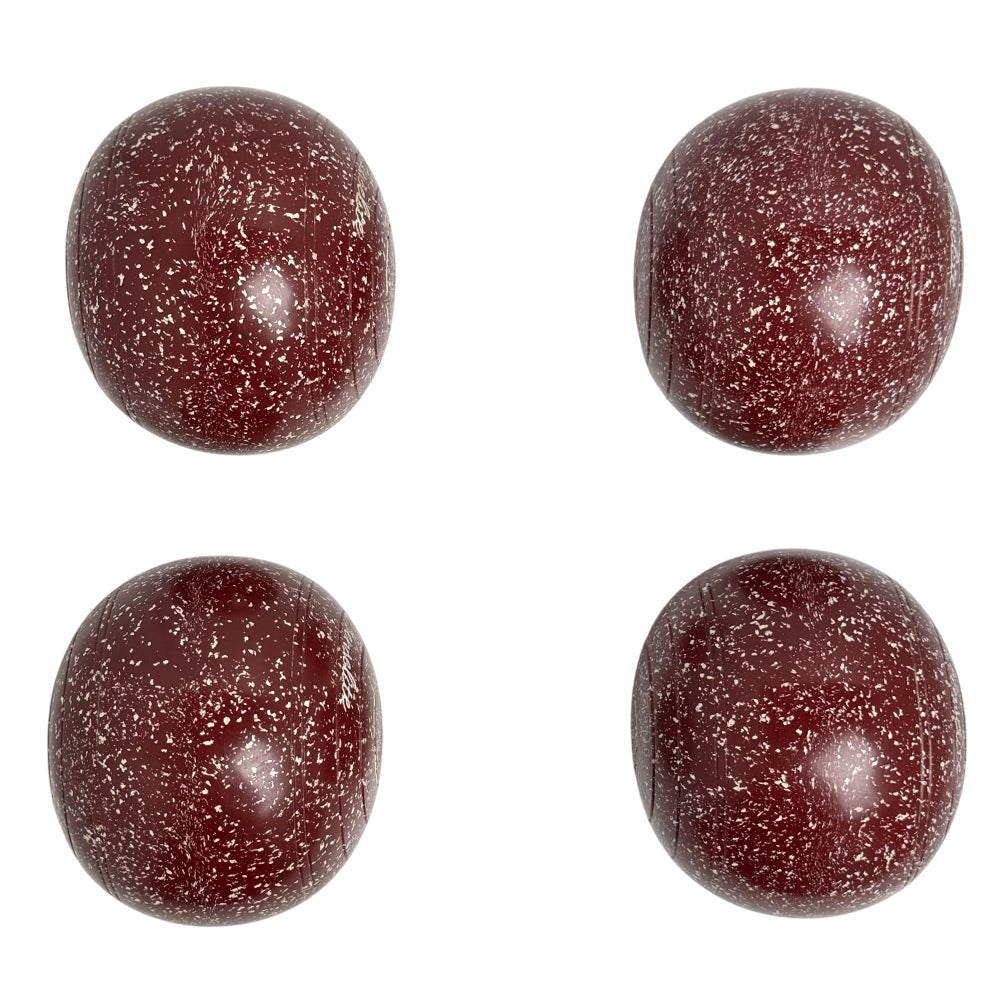 Henselite (Pre-Owned) Alpha Lawn Bowls Size 3 Non-Gripped - Maroon/White O62-4R