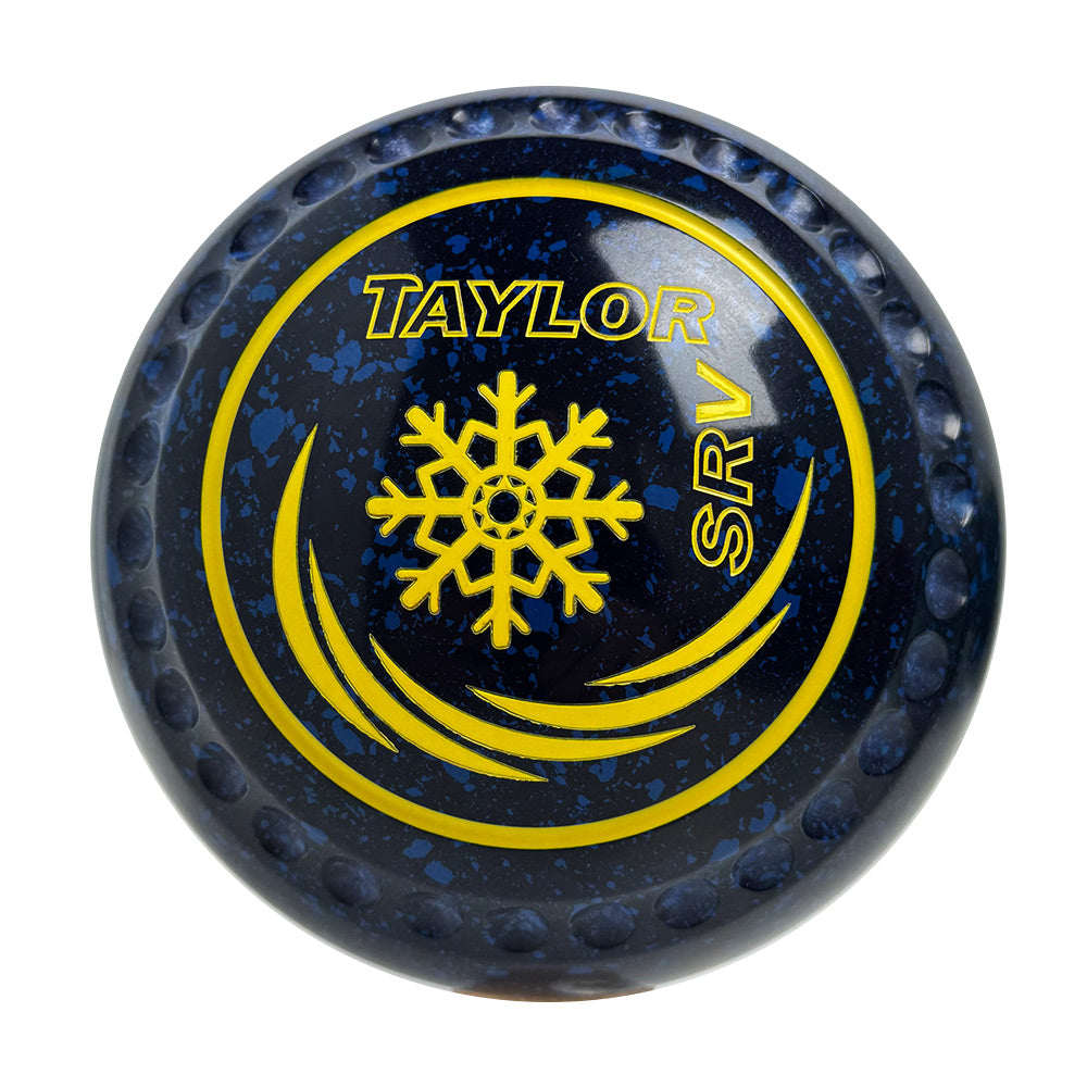 Taylor SRV Lawn Bowls Size 3 Heavy Gripped Dark Blue/Blue HAE0830A