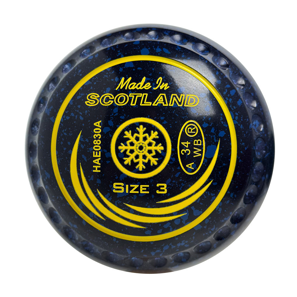 Taylor SRV Lawn Bowls Size 3 Heavy Gripped Dark Blue/Blue HAE0830A