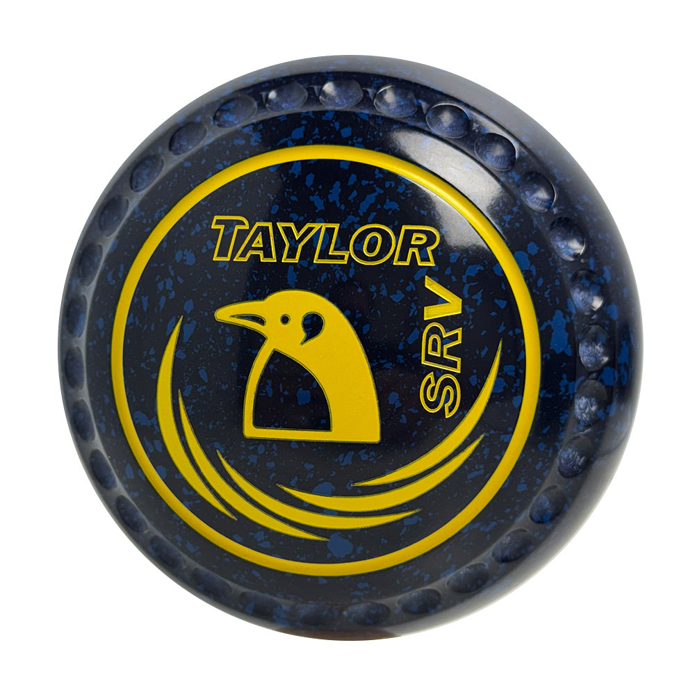 Taylor SRV Lawn Bowls Size 3 Heavy Gripped Dark Blue/Blue HAE0831A