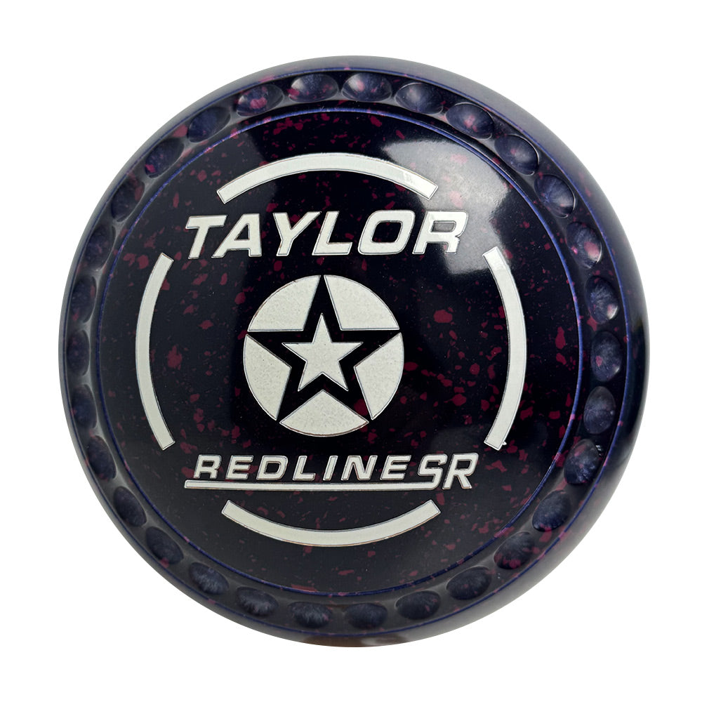 Taylor SR Lawn Bowls Size 4 Heavy Gripped Dark Blue/Magenta - HAD0857A
