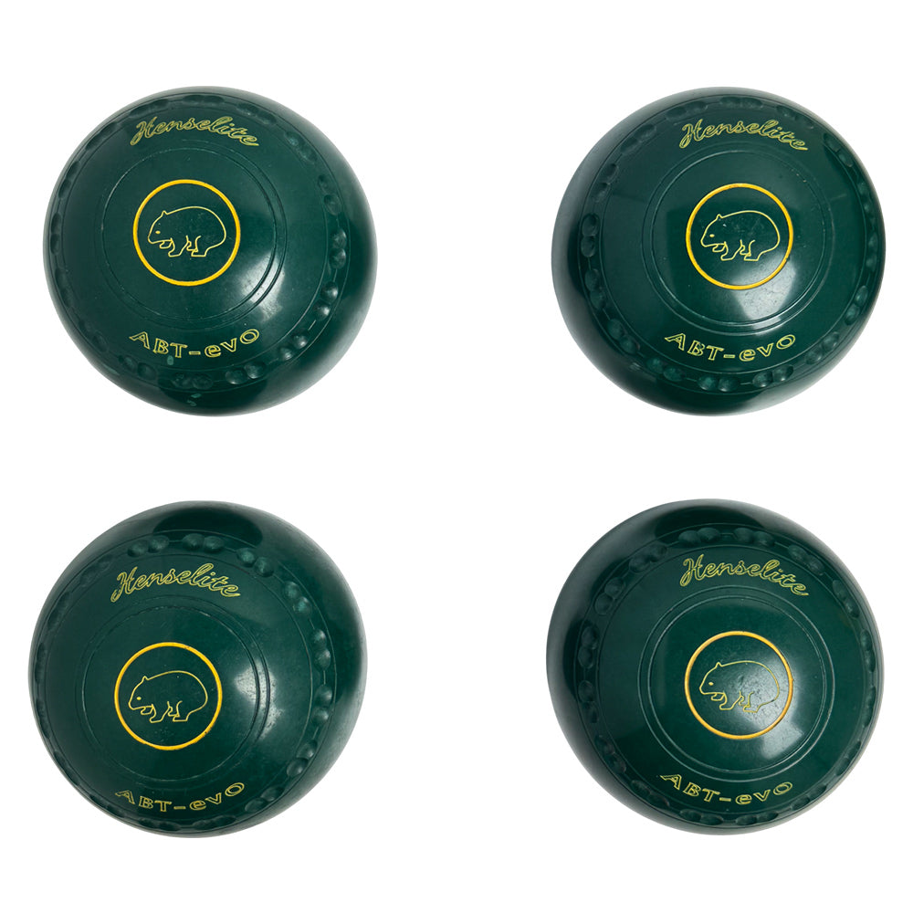 Henselite (Pre-Owned) ABT-Evo Lawn Bowls 4 Heavy Gripped Green - O91-8E