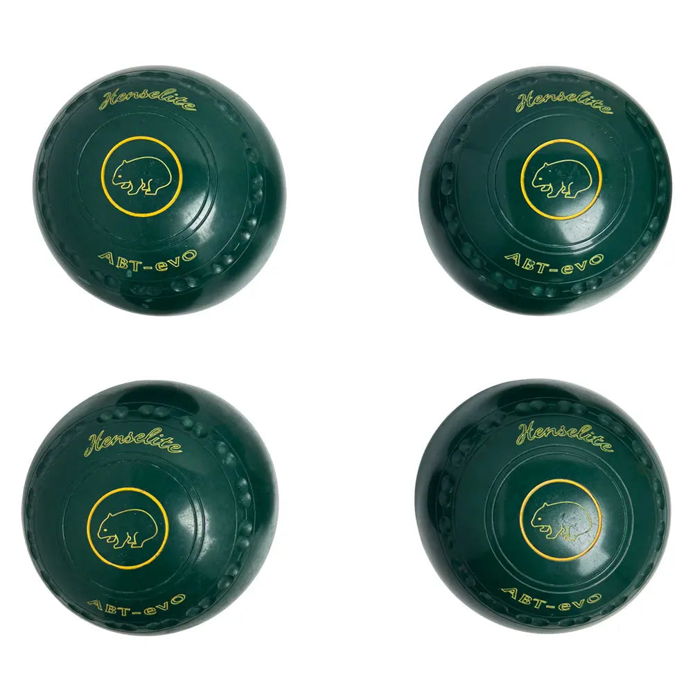 Henselite (Pre-Owned) ABT-Evo Lawn Bowls 4 Heavy Gripped Green - O91-8E - Bowls City