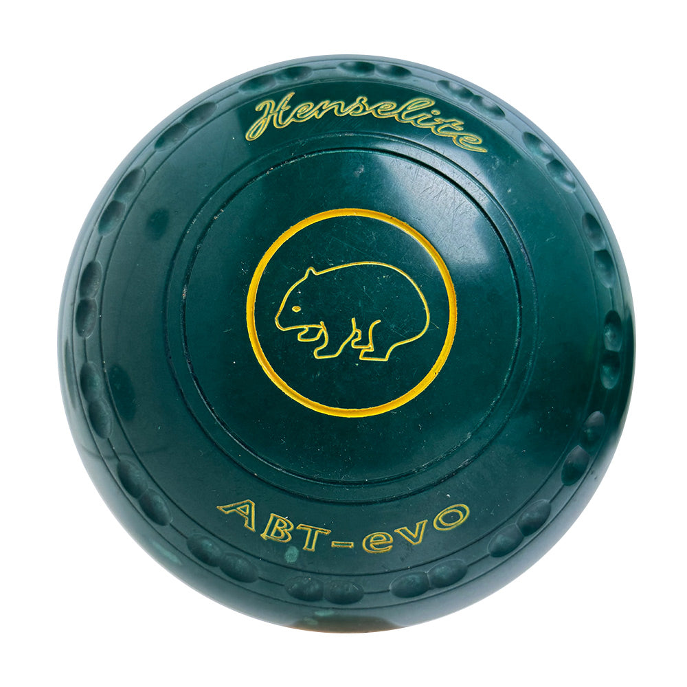 Henselite (Pre-Owned) ABT-Evo Lawn Bowls 4 Heavy Gripped Green - O91-8E