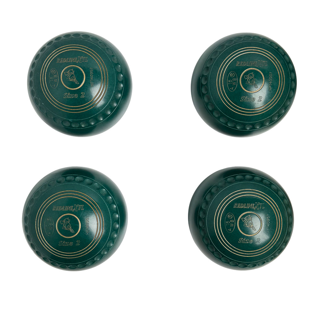 Taylor (Pre-Owned) Redline XTL Lawn Bowls Size 2 Heavy Gripped - Green HF140957