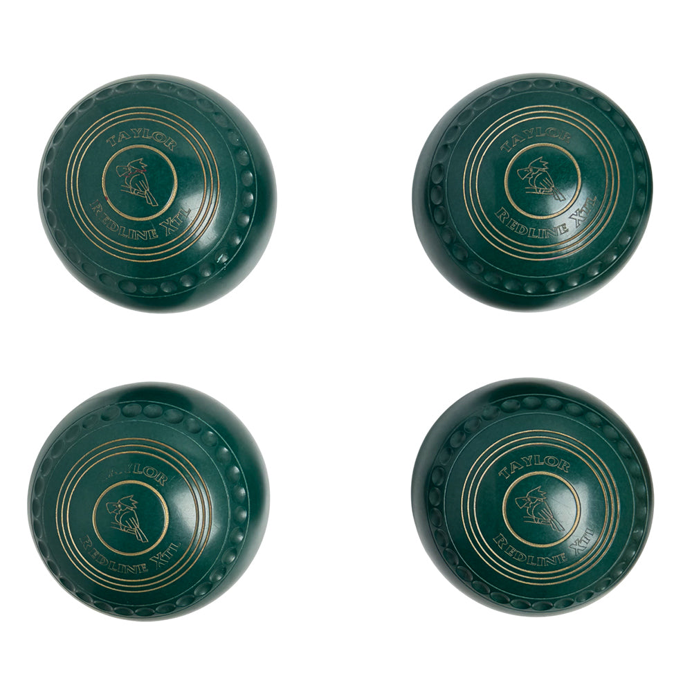 Taylor (Pre-Owned) Redline XTL Lawn Bowls Size 2 Heavy Gripped - Green HF140957