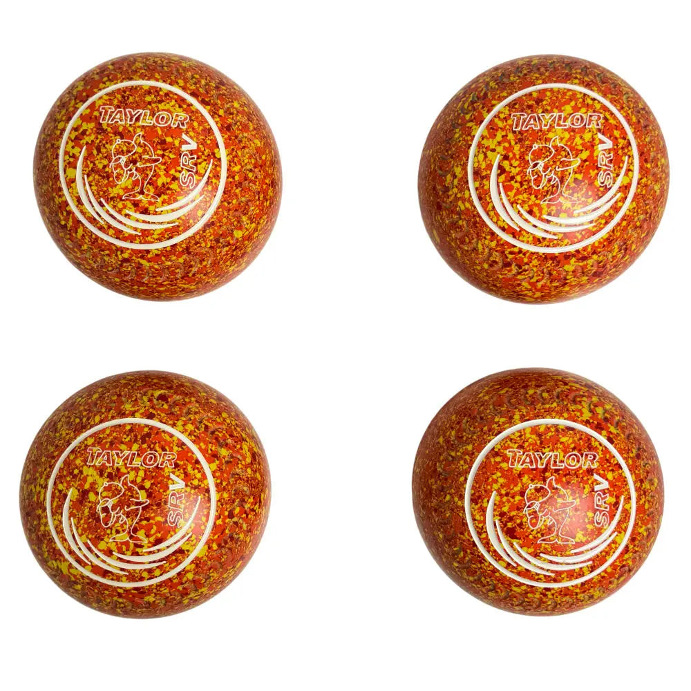 Taylor (Pre-Owned) SRV Lawn Bowls 3 Heavy Gripped Orange/Yellow - HP351391 - Bowls City