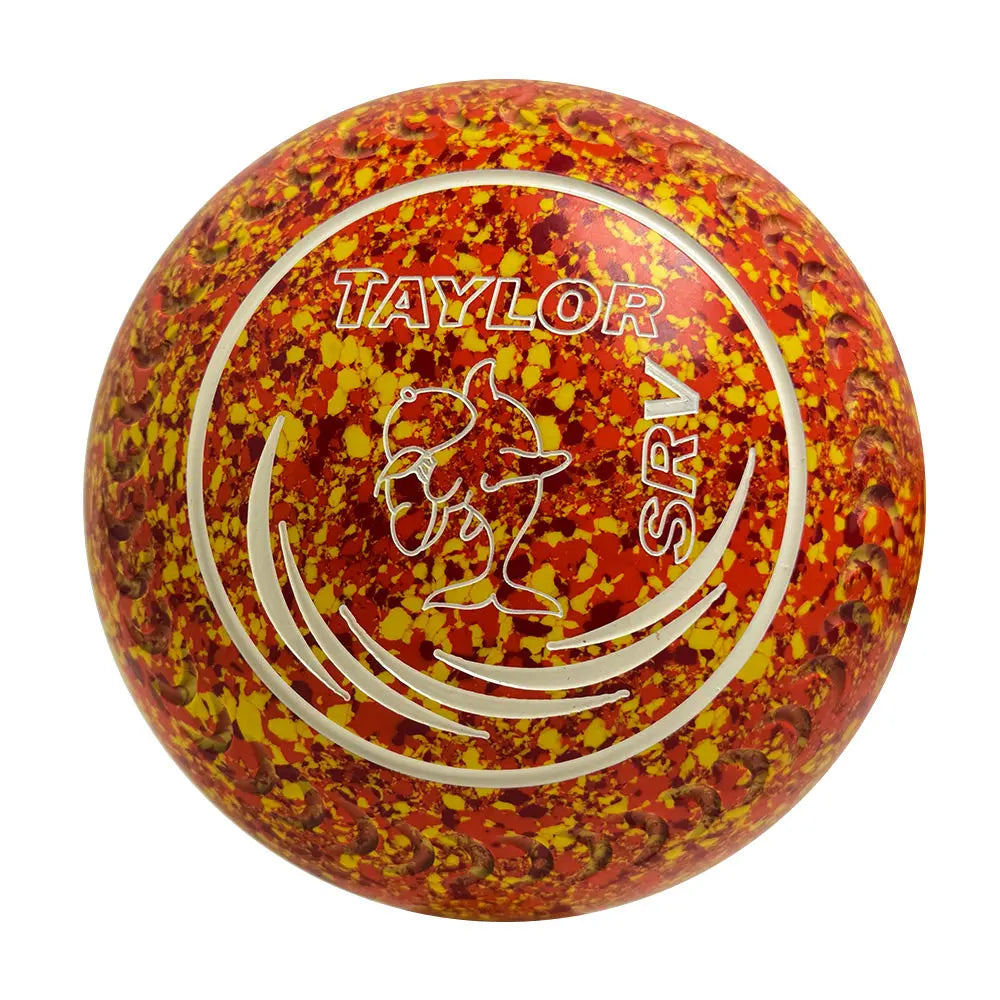 Taylor (Pre-Owned) SRV Lawn Bowls 3 Heavy Gripped Orange/Yellow - HP351391 - Bowls City