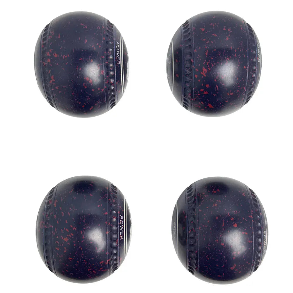 Greenmaster (Pre-Owned) Power Lawn Bowls Size 3 Heavy Gripped - Navy/Magenta X491409A Greenmaster