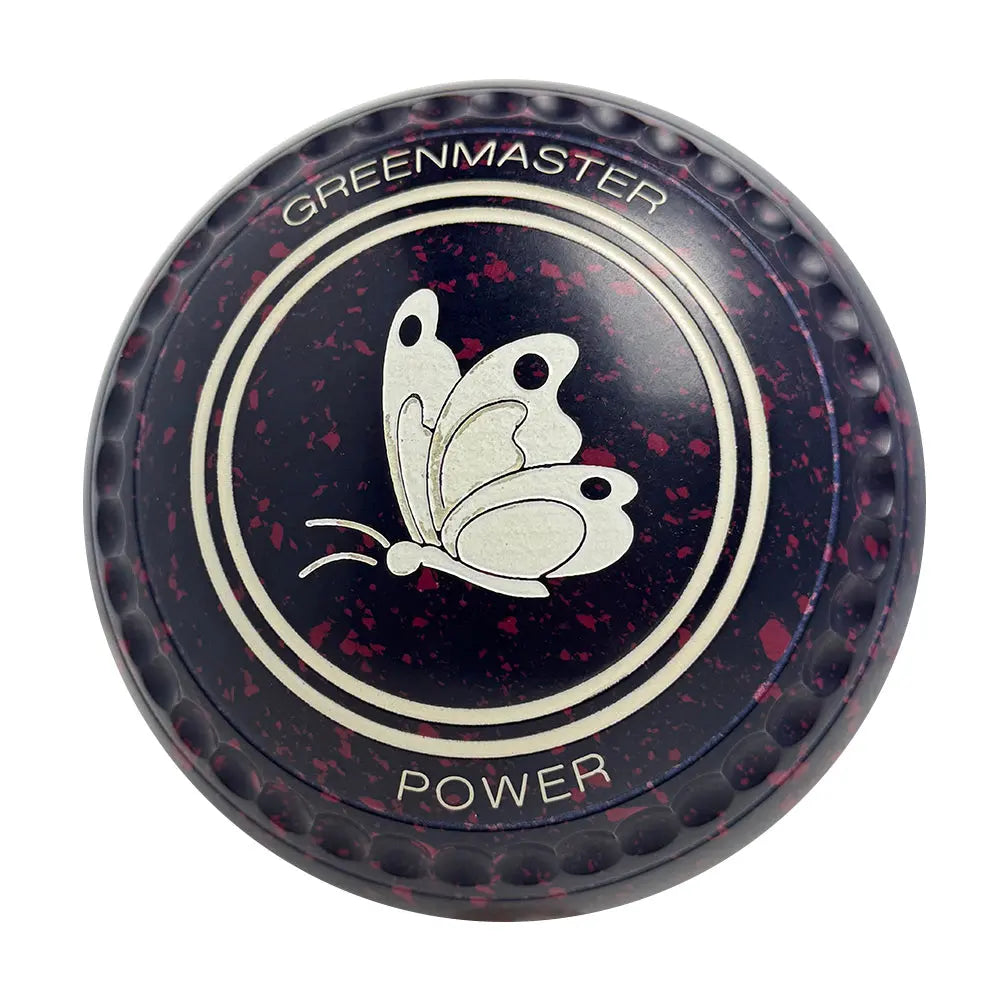 Greenmaster (Pre-Owned) Power Lawn Bowls Size 3 Heavy Gripped - Navy/Magenta X491409A Greenmaster