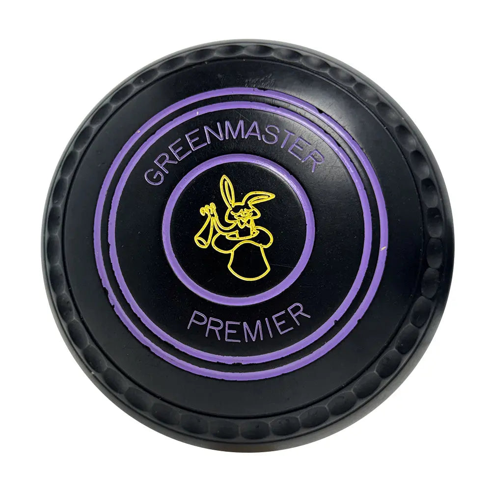 Greenmaster (Pre-Owned) Premier Lawn Bowls Size 1 Heavy Gripped - Black - L271481 - Bowls City