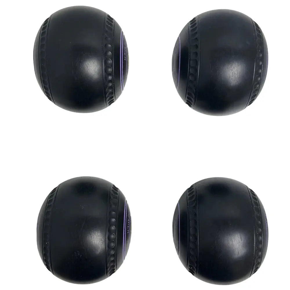 Greenmaster (Pre-Owned) Premier Lawn Bowls Size 1 Heavy Gripped - Black - L271481 - Bowls City