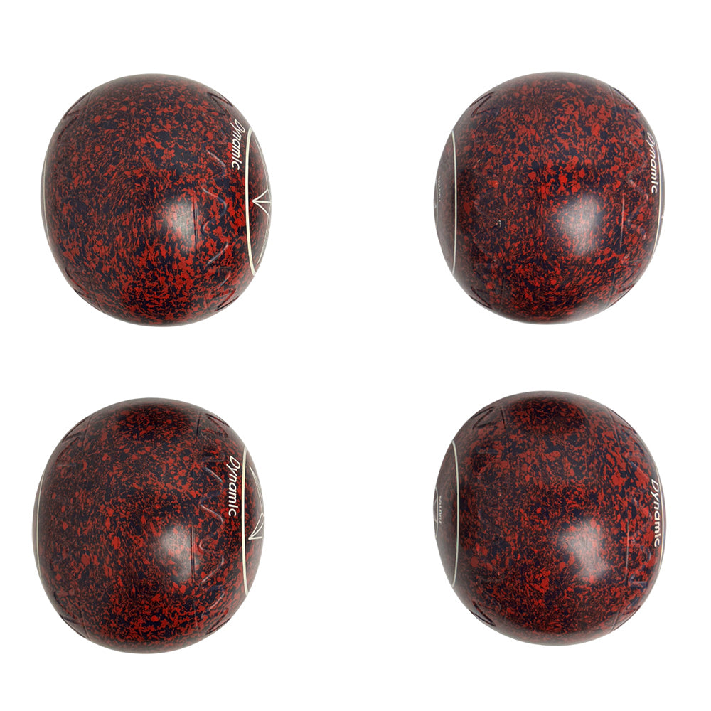 Aero (Pre-Owned) Dynamic Lawn Bowls 2.5 Heavy Zig-Zag  Red/Navy - 190769 Aero Bowls