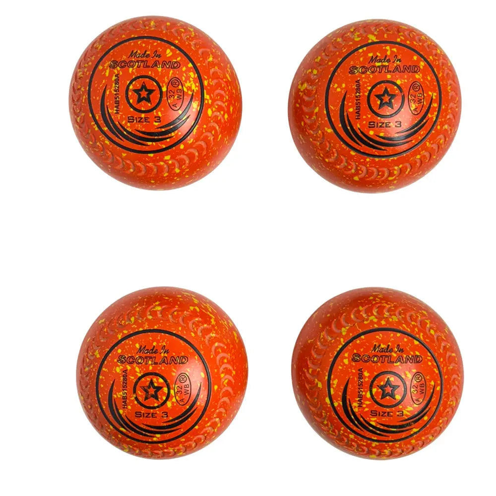 Taylor (Pre-Owned) SRV Lawn Bowls 3 Heavy Gripped Orange/Yellow - HAB515280A - Bowls City