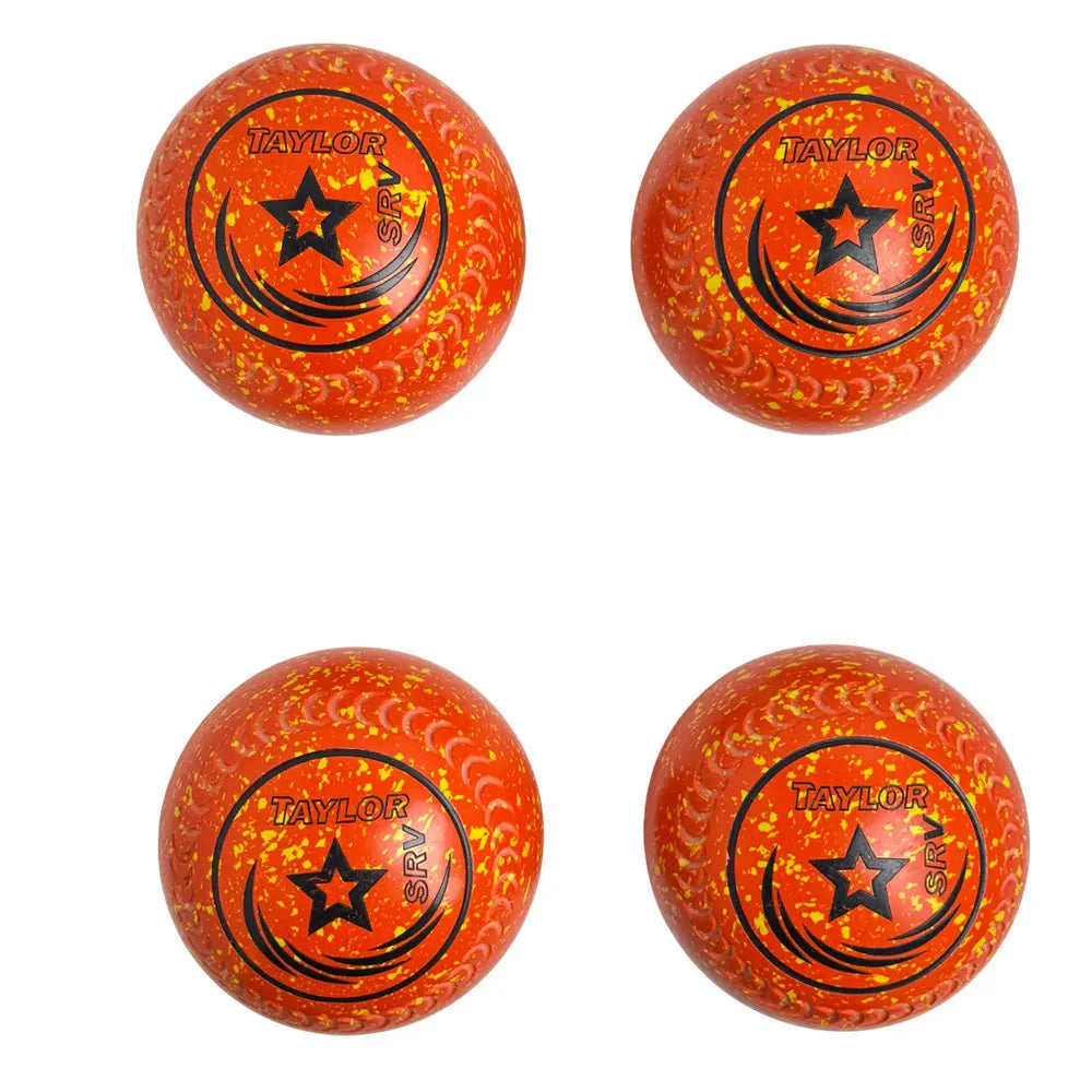 Taylor (Pre-Owned) SRV Lawn Bowls 3 Heavy Gripped Orange/Yellow - HAB515280A - Bowls City
