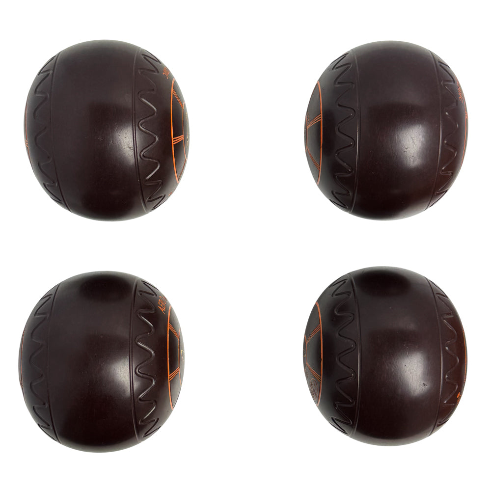 Aero (Pre-Owned) Dynamic Lawn Bowls 3 Heavy Zig Zag Brown - 163050