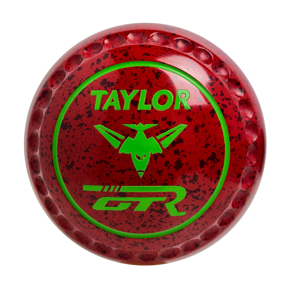 Taylor GTR Lawn Bowls Size 3 Heavy Gripped Red/Maroon HAD2171A
