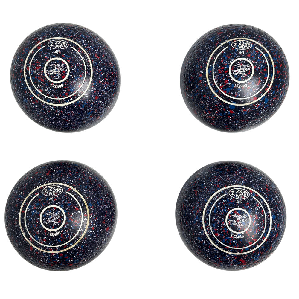 Aero (Pre-Owned) Dynamic Lawn Bowls 4 Heavy Dimple Grip Navy Speckle - 172486