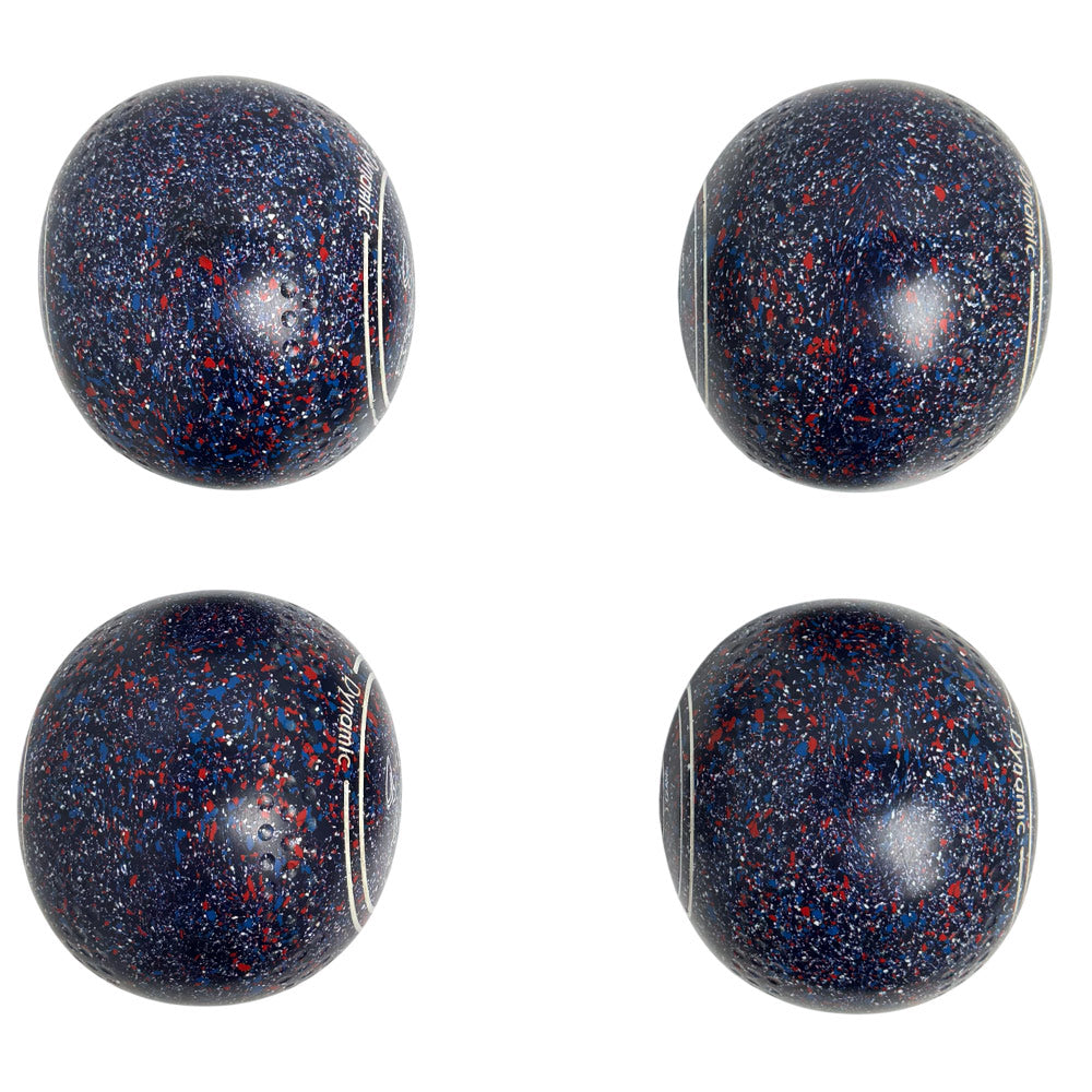 Aero (Pre-Owned) Dynamic Lawn Bowls 4 Heavy Dimple Grip Navy Speckle - 172486