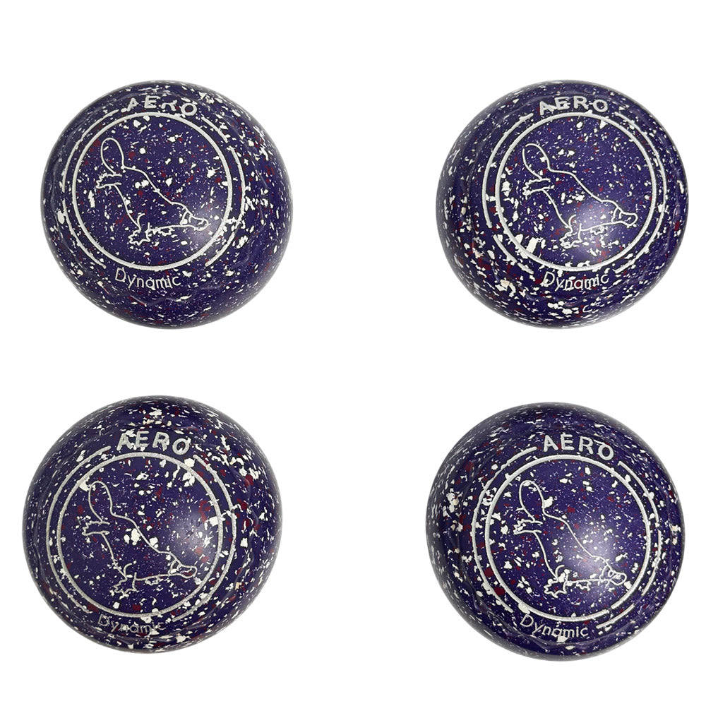 Aero (Pre-Owned) Dynamic Lawn Bowls 2.5 Heavy Z-Scoop Purple Speckle - 187929