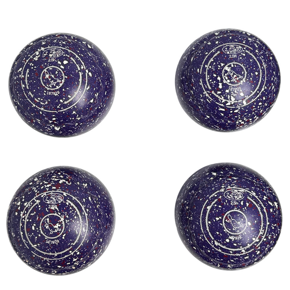 Aero (Pre-Owned) Dynamic Lawn Bowls 2.5 Heavy Z-Scoop Purple Speckle - 187929