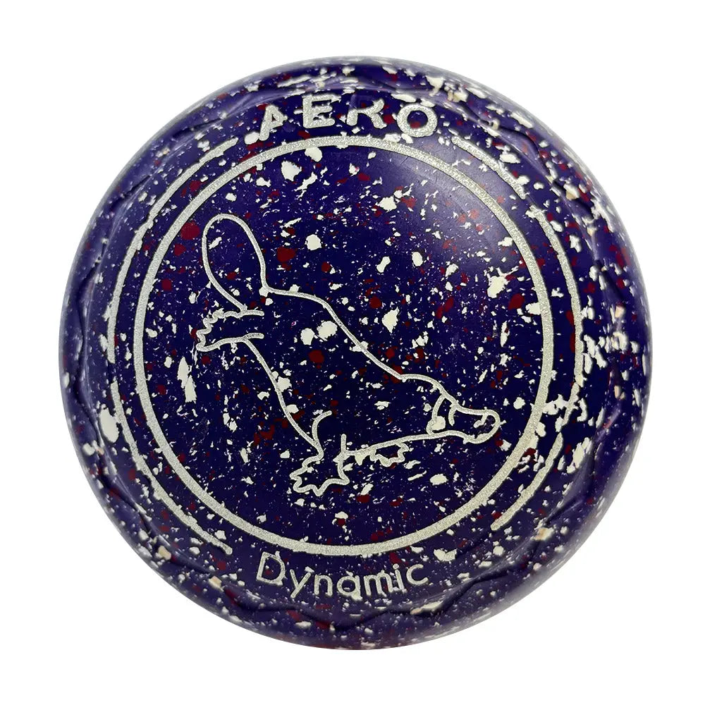 Aero (Pre-Owned) Dynamic Lawn Bowls 2.5 Heavy Z-Scoop Purple Speckle - 187929 - Bowls City