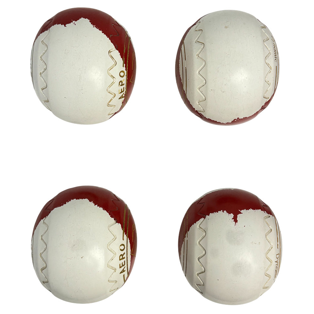 Aero (Pre-Owned) Dynamic Lawn Bowls Size 4 Heavy Z Scoop - White/Red Trio 188947