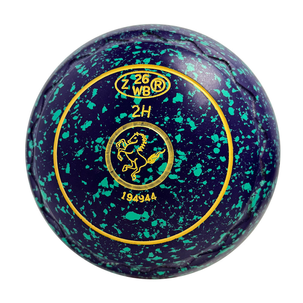 Aero (Pre-Owned) Optima Lawn Bowls 2 Heavy Z-Scoop Purple/Teal - 194944