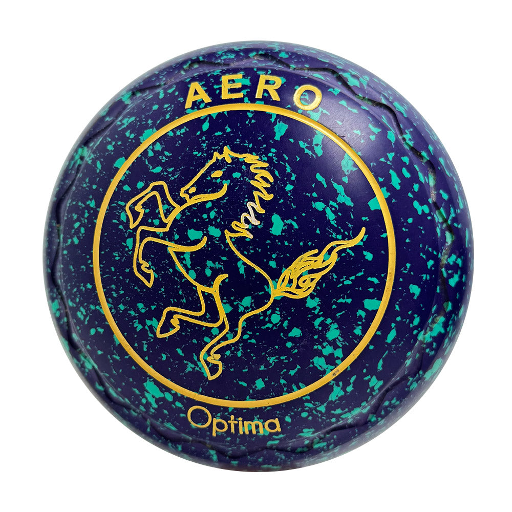 Aero (Pre-Owned) Optima Lawn Bowls 2 Heavy Z-Scoop Purple/Teal - 194944