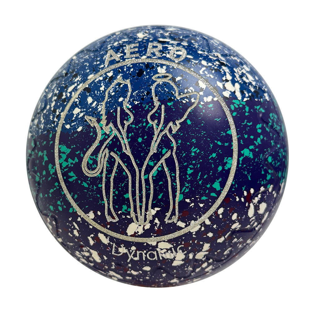 Aero (Pre-Owned) Dynamic Lawn Bowls 3 Heavy Zig Zag Rainbow - 198542