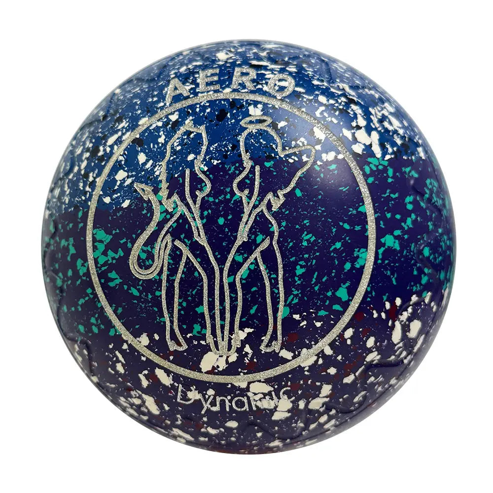Aero (Pre-Owned) Dynamic Lawn Bowls 3 Heavy Zig Zag Rainbow - 198542 - Bowls City