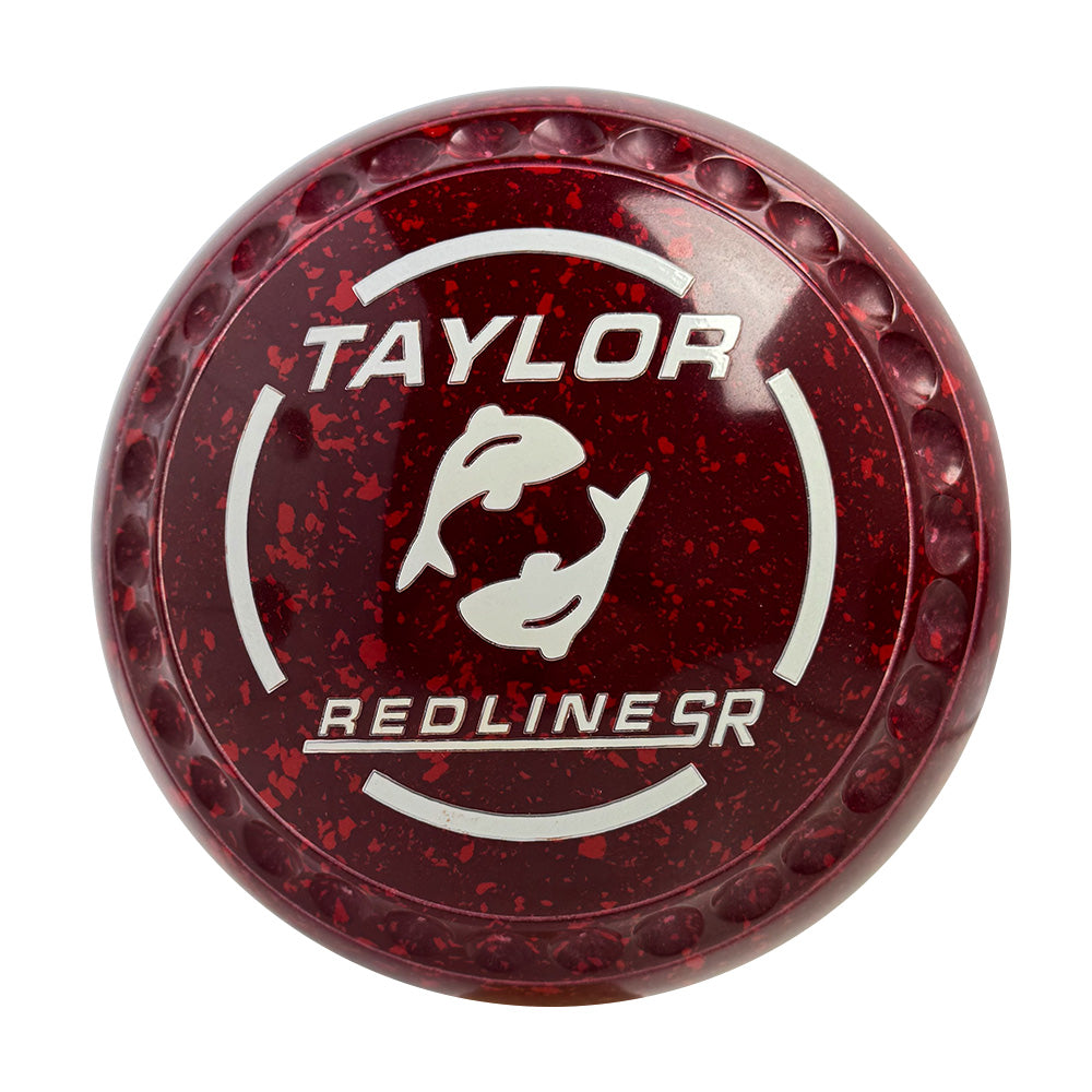 Taylor SR Lawn Bowls Size 1 Heavy Gripped Maroon/Red HAD1998A