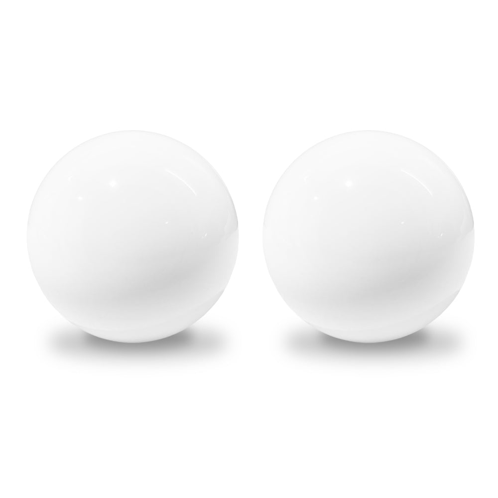 2 Pack - Proline Regulation Lawn Bowls Jacks - White