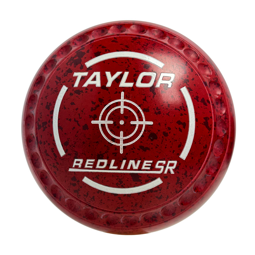 Taylor SR Lawn Bowls Size 3 Heavy Gripped Red/Maroon - HAD2016A