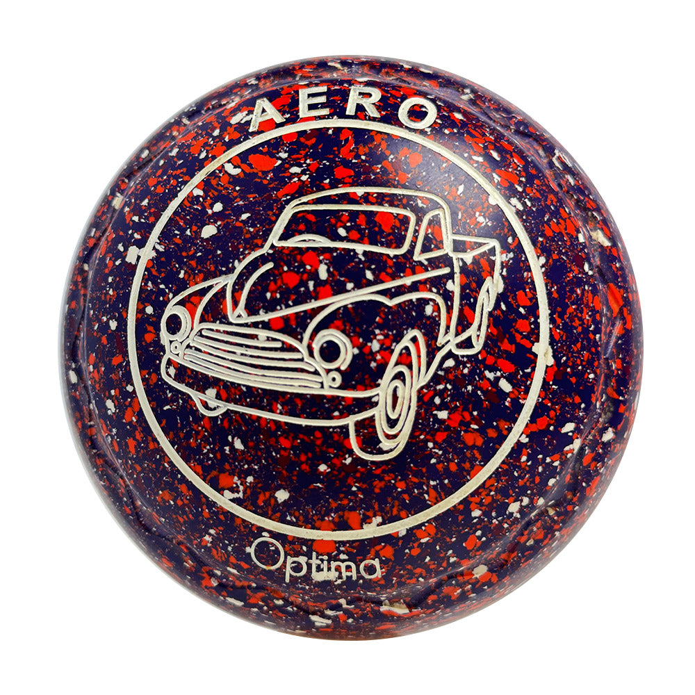Aero (Pre-Owned) Optima Lawn Bowls 1 Heavy Z-Scoop Purple/Orange Speckle- 202522 Aero Bowls