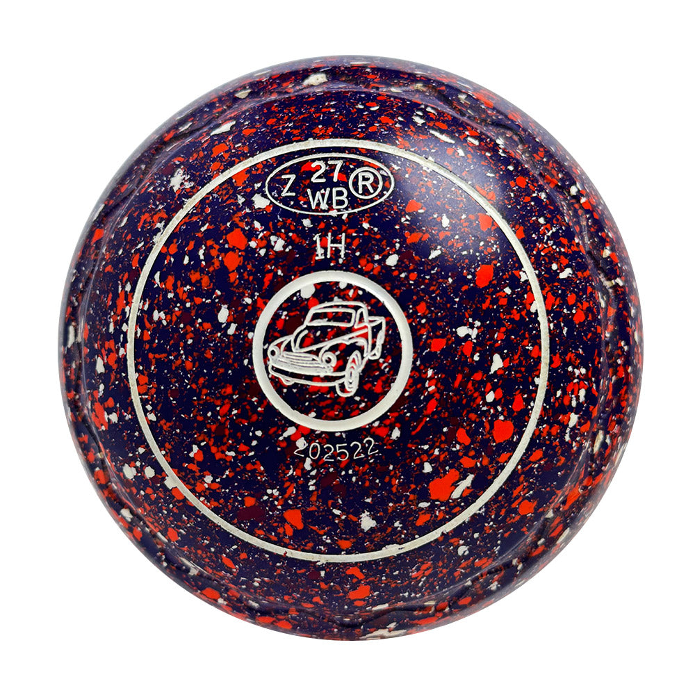 Aero (Pre-Owned) Optima Lawn Bowls 1 Heavy Z-Scoop Purple/Orange Speckle- 202522