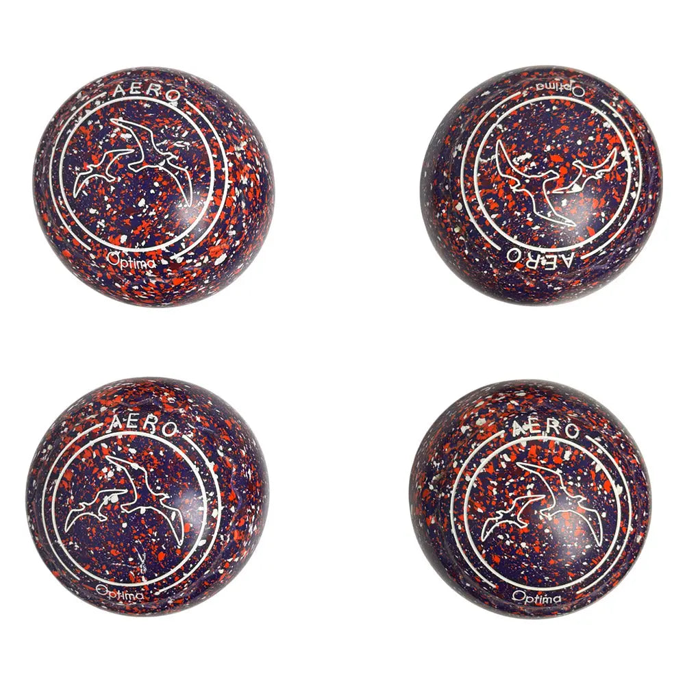 Aero (Pre-Owned) Optima Lawn Bowls 1 Heavy Z-Scoop Purple/Orange- 206302 - Bowls City