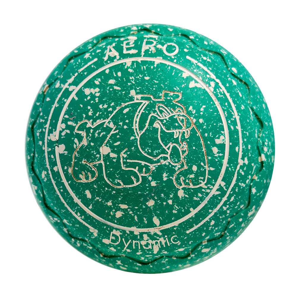 Aero (Pre-Owned) Dynamic Lawn Bowls Size 3 Heavy Gripped - Teal Speckle 206526