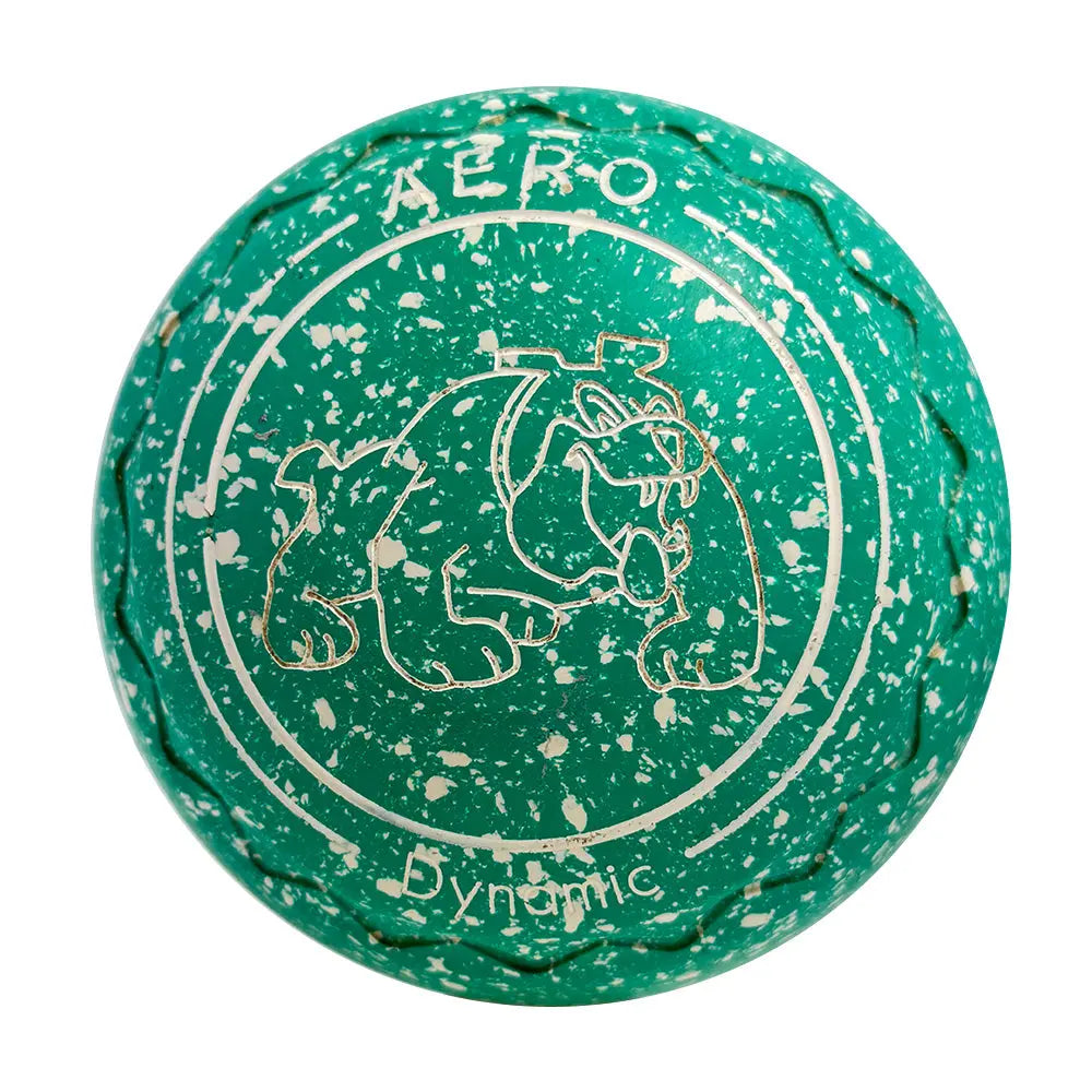 Aero (Pre-Owned) Dynamic Lawn Bowls Size 3 Heavy Gripped - Teal Speckle 206526 - Bowls City