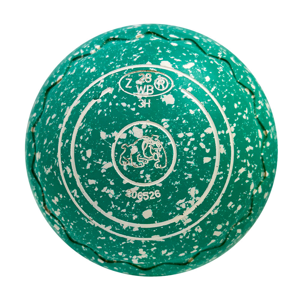 Aero (Pre-Owned) Dynamic Lawn Bowls Size 3 Heavy Gripped - Teal Speckle 206526