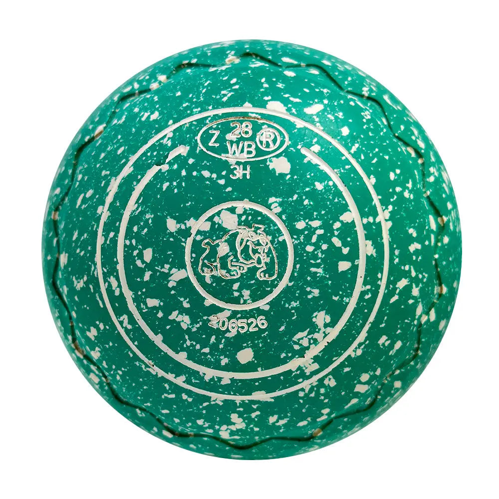 Aero (Pre-Owned) Dynamic Lawn Bowls Size 3 Heavy Gripped - Teal Speckle 206526 - Bowls City