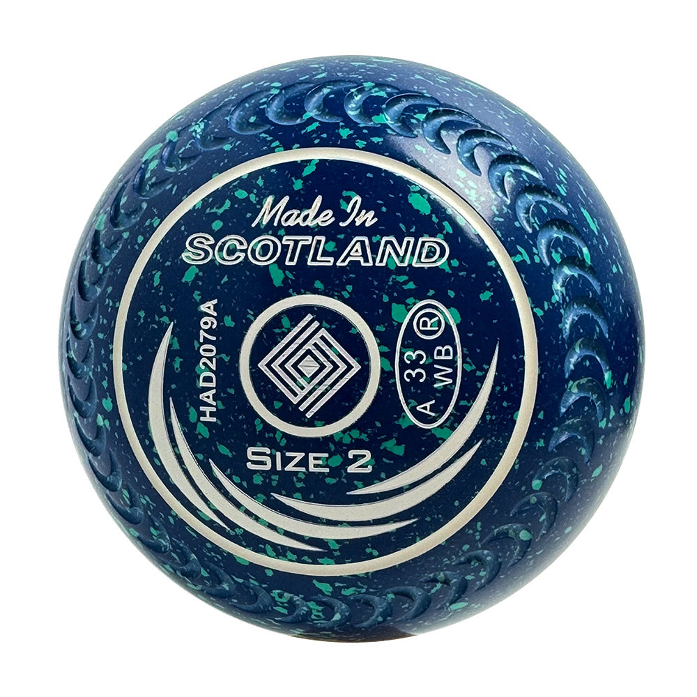 Taylor SRV Lawn Bowls Size 2 Heavy Blue/Mint - HAD2079A