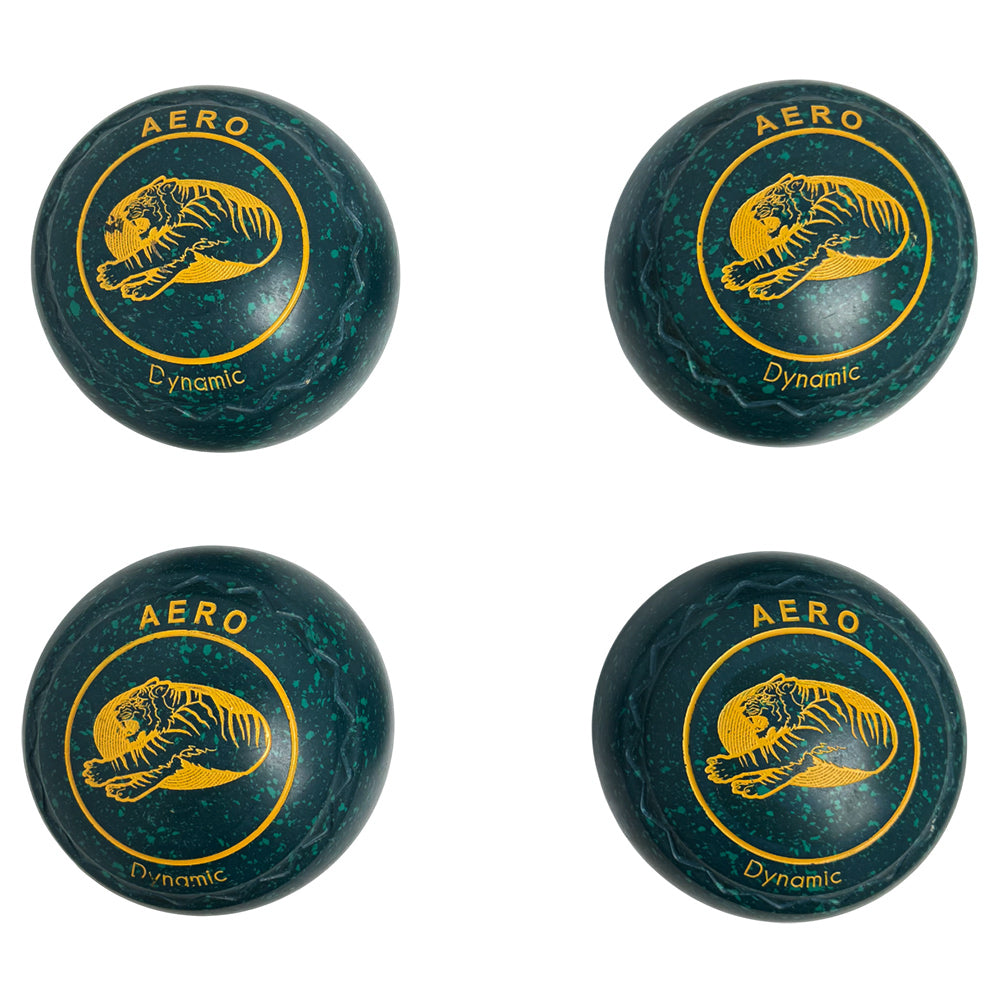 Aero (Pre-Owned) Dynamic Lawn Bowls 3 Heavy Z-Scoop Green Speckle - 210085