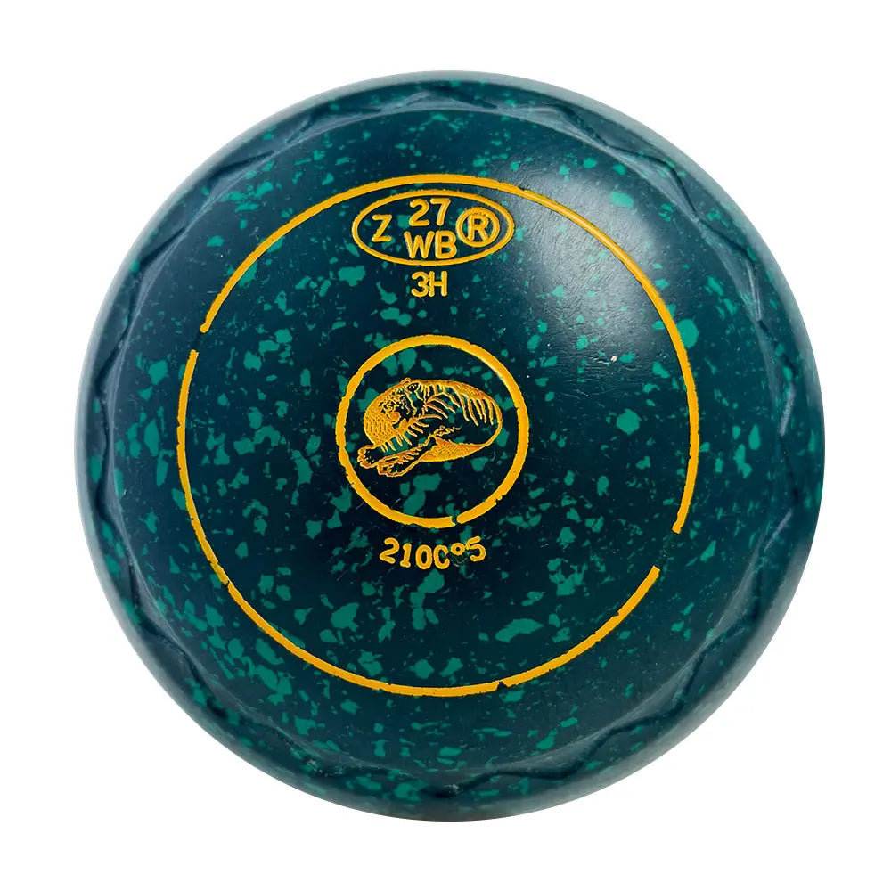 Aero (Pre-Owned) Dynamic Lawn Bowls 3 Heavy Z-Scoop Green Speckle - 210085 - Bowls City